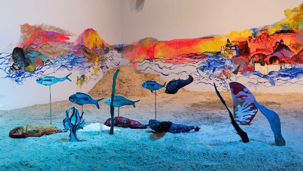 Sound installation for Anna Boghiguian’s The Sunken&nbsp;Boat